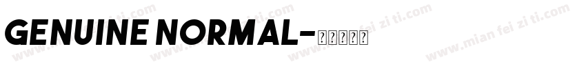 GENUINE NORMAL字体转换